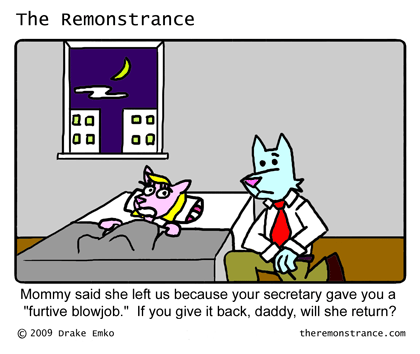 Kids Say the Darnedest Things - The Remonstrance comic for 2009-08-17. Word of the day: furtive