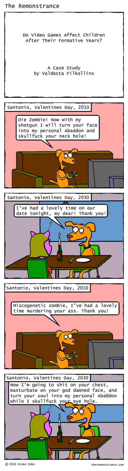 Do Video Games Affect Children? - The Remonstrance comic for 2010-02-22. Word of the day: Abaddon