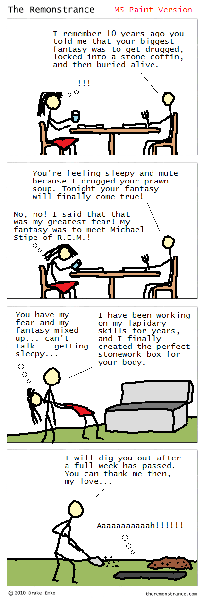 What Women Want - The Remonstrance comic for 2010-05-17. Word of the day: lapidary