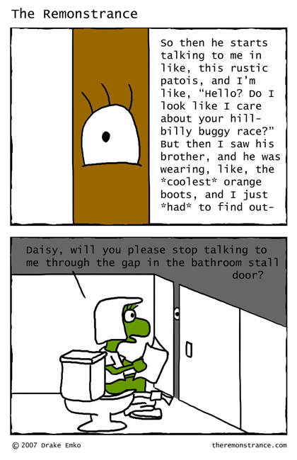 An Interlude of Sorts - The Remonstrance comic for 2007-01-22. Word of the day: patois
