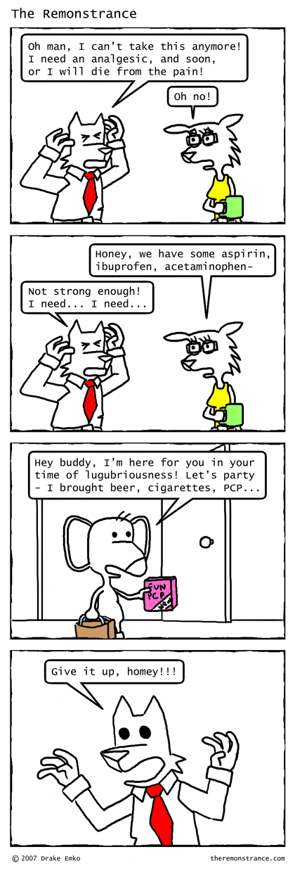Valdosta to the Rescue - The Remonstrance comic for 2007-03-12. Word of the day: lugubriousness