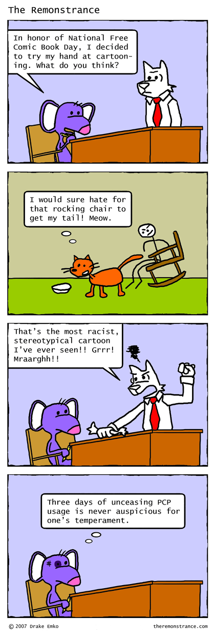 National Free Comic Book Day - The Remonstrance comic for 2007-05-07. Word of the day: auspicious