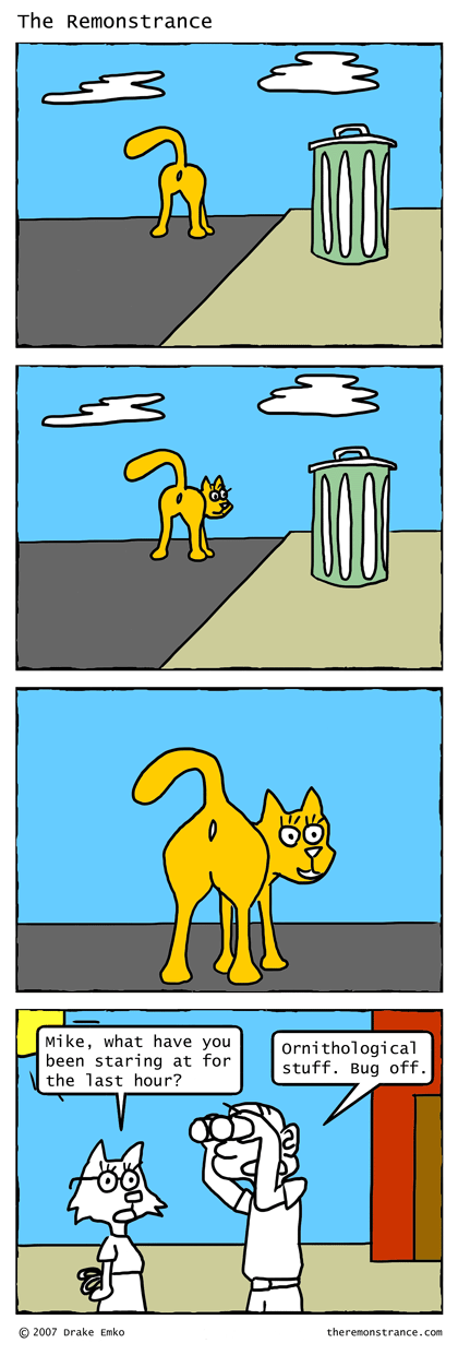 A Study in Nature - The Remonstrance comic for 2007-12-03. Word of the day: ornithological