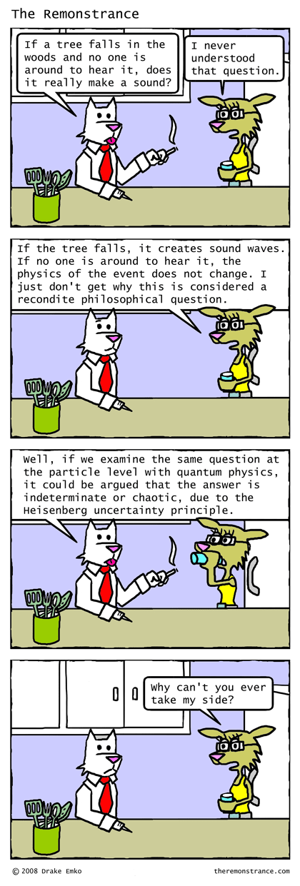 Marital Arguments to Which We Can All Relate - The Remonstrance comic for 2008-07-28. Word of the day: recondite